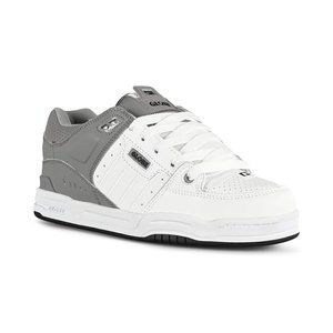 Globe Fusion Skateboard Shoes Gray/White Leather Size 11